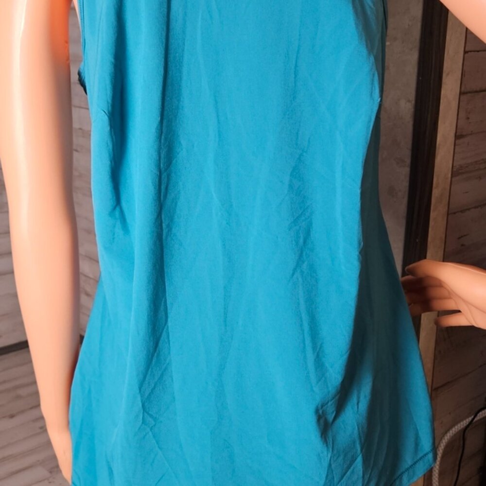 Tek Gear DryTek Halter Tank Top Teal Women’s M - Picture 2 of 7